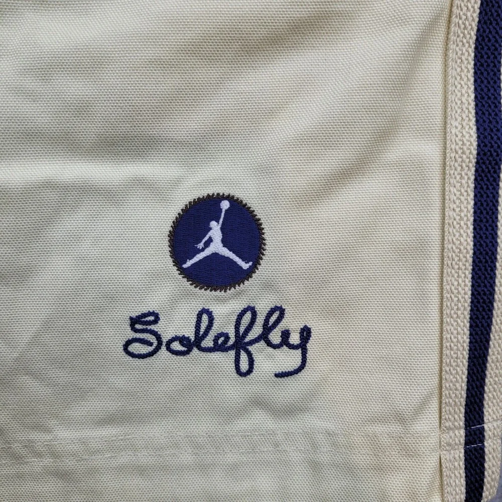 Jordan x SoleFly Diamond Shorts Mens XL Cream Embroidered FQ3806-203